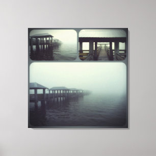 Lienzo Paisaje de "niebla en marcha"