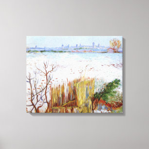 Lienzo Paisaje de nieve, famoso cuadro de Van Gogh