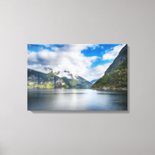 Lienzo Paisaje de Noruega