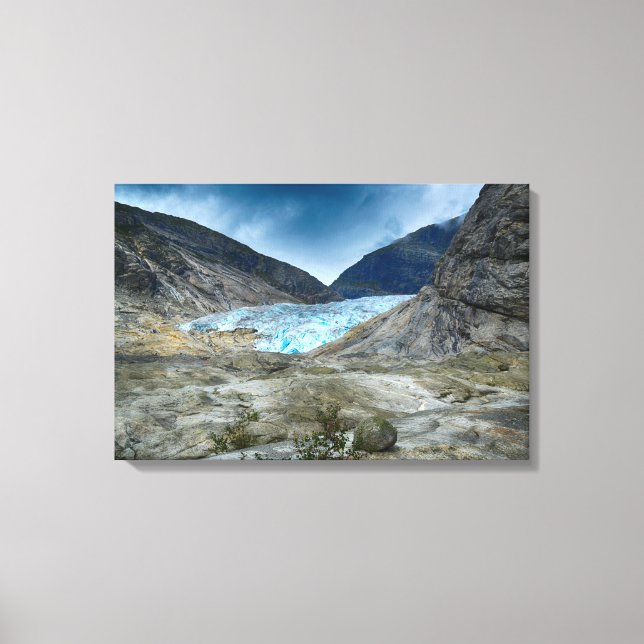 Lienzo Paisaje de Noruega (Anverso)