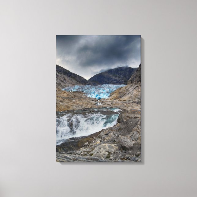 Lienzo Paisaje de Noruega (Anverso)