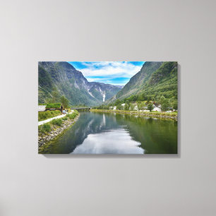 Lienzo Paisaje de Noruega