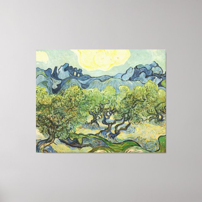 Lienzo Paisaje de Olive Vincent Willem van Gogh (Anverso)