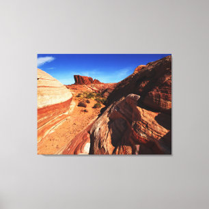 Lienzo Paisaje de Overton Nevada del fuego del valle de