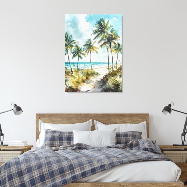 Lienzo Paisaje de Playa (Insitu(Dormitorio))