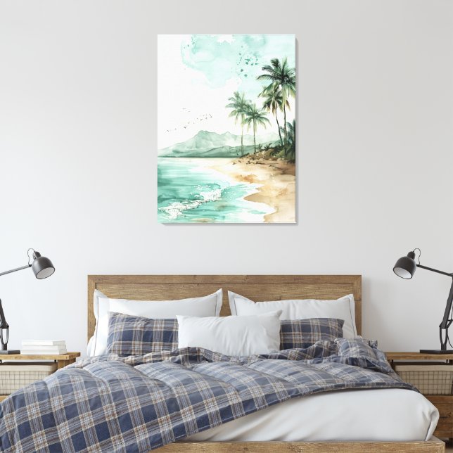 Lienzo Paisaje de Playa (Insitu(Dormitorio))