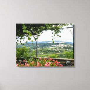 Lienzo Paisaje de pueblo rural, Francia