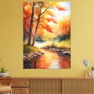 Lienzo Paisaje de Serene Autumn