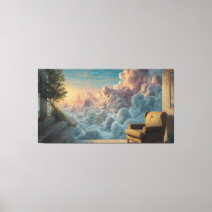 Lienzo Paisaje de sueños surrealistas en óleo para decora