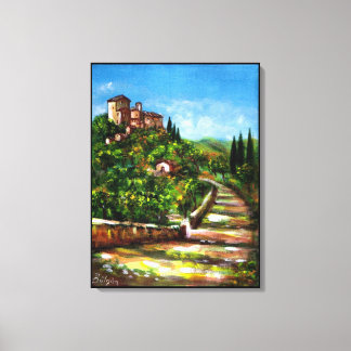 LIENZO PAISAJE DE TOSCANA