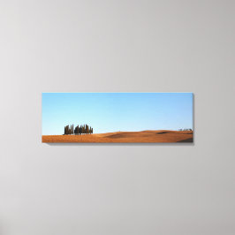 Lienzo paisaje de toscana con panorama de cipreses en lie
