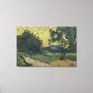 Lienzo Paisaje de Van Gogh al Crepúsculo