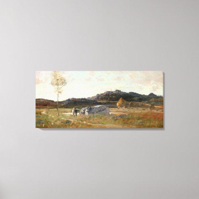 Lienzo Paisaje de verano (Anverso)
