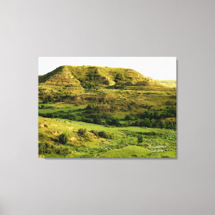 Lienzo Paisaje de verano de Dakota del Norte1