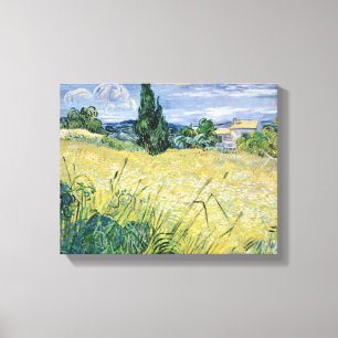 Lienzo Paisaje de Vincent van Gogh el   con el maíz
