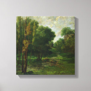 Lienzo Paisaje del bosque, 1864