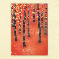 Paisaje del bosque Birch