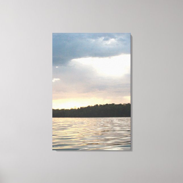 Lienzo Paisaje del cielo celeste (Anverso)