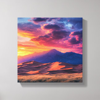 Lienzo Paisaje del desierto