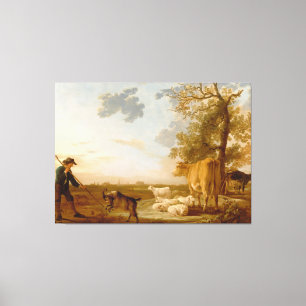 Lienzo Paisaje del ganado vacuno Aelbert Cuyp
