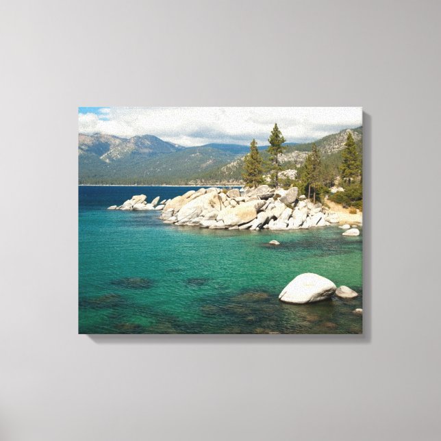 Lienzo Paisaje del Lago Tahoe (Anverso)