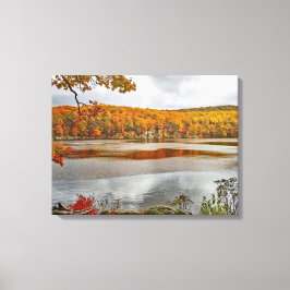 Lienzo Paisaje del noreste del otoño