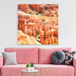 Lienzo Paisaje del parque Bryce Canyon Utah Foto de Hoodo