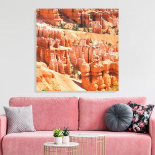 Lienzo Paisaje del parque Bryce Canyon Utah Foto de Hoodo