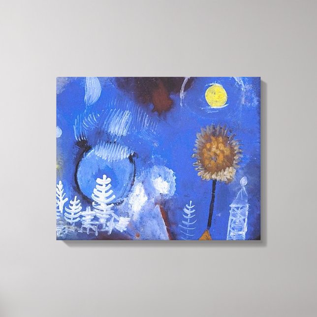 Lienzo "Paisaje del pasado" por Paul Klee (Anverso)