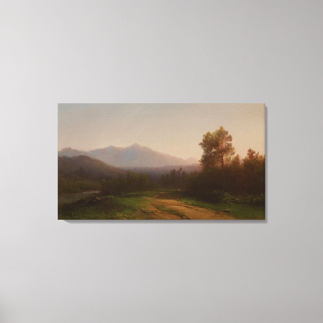 Lienzo Paisaje del río Hudson, c.1860-5 (aceite sobre lie (Anverso)