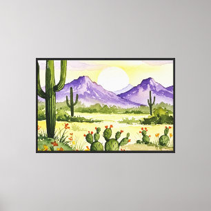 Lienzo Paisaje desértico
