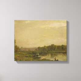 Lienzo Paisaje en el Oise, Charles-François Daubigny,