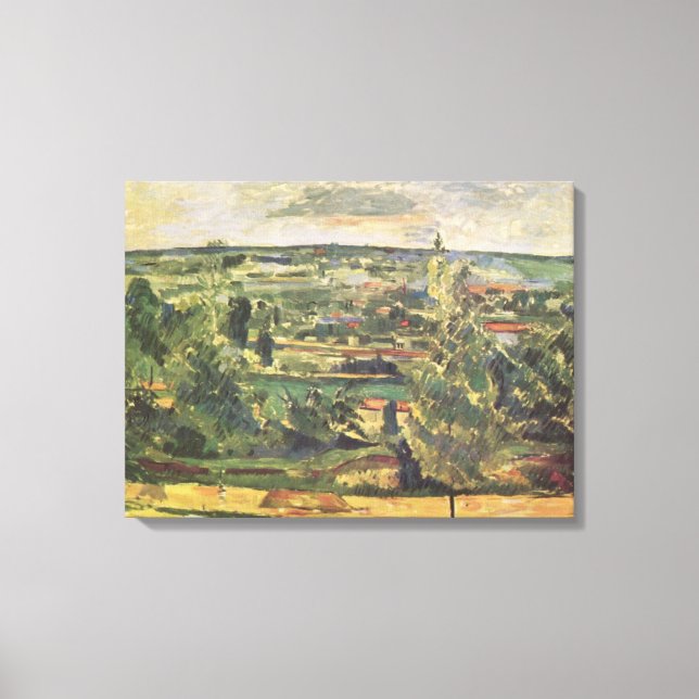 Lienzo Paisaje en Jas-de-Bouffan - Paul Cezanne (Anverso)