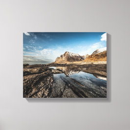 Lienzo Paisaje en las islas Lofoten de Noruega