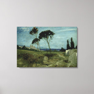 Lienzo Paisaje en Nettuno, 1887