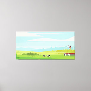 Lienzo Paisaje estacional