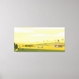 Lienzo Paisaje estacional