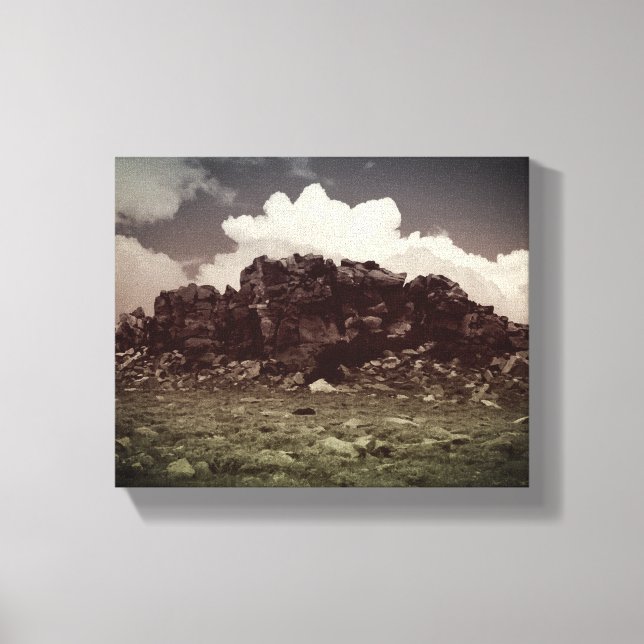 Lienzo Paisaje - Estilo vintage (Anverso)