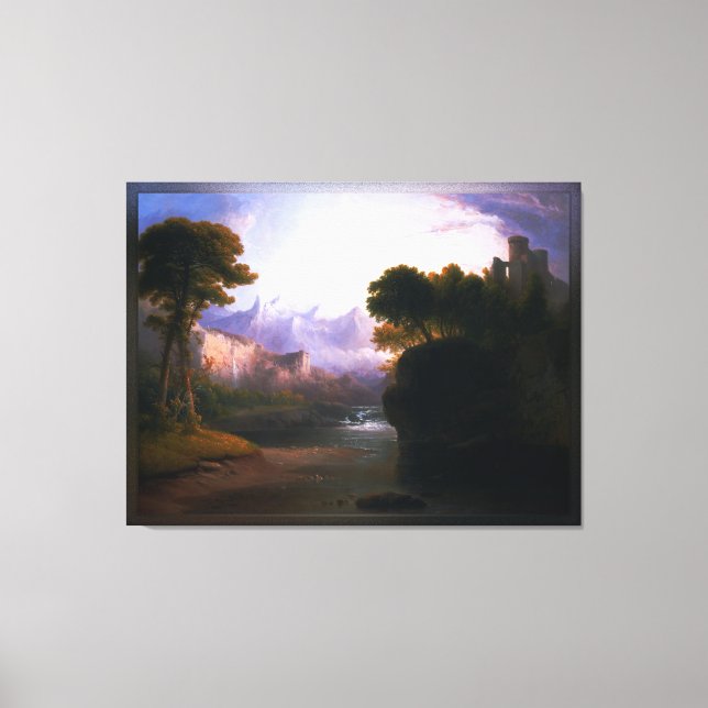 Lienzo Paisaje Fancioso De Thomas Doughty (Anverso)