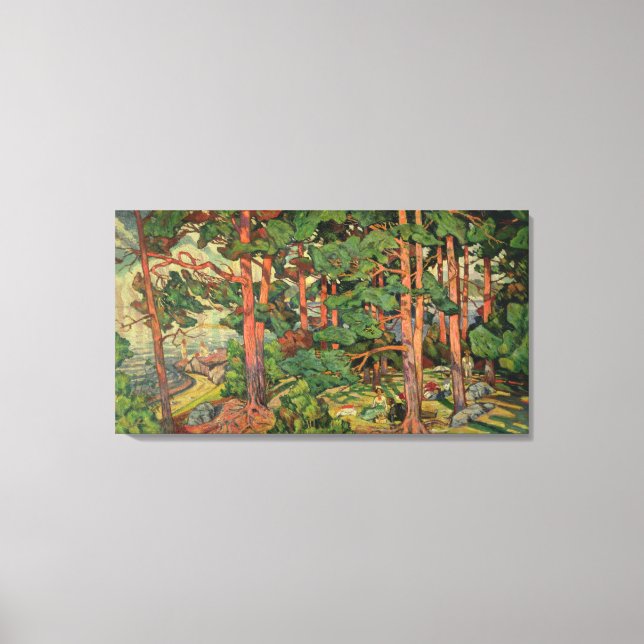 Lienzo Paisaje Fauve, 1910 (Anverso)