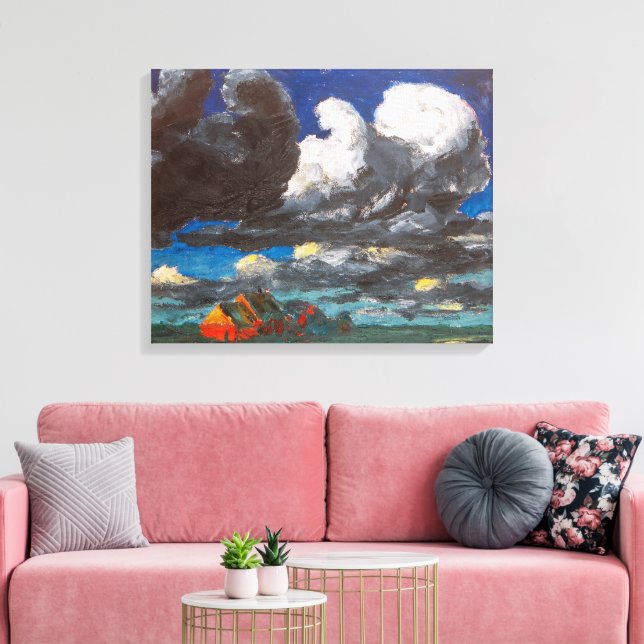 Lienzo Paisaje, Frisia del Norte | Emil Nolde | (Insitu (Sala de estar))
