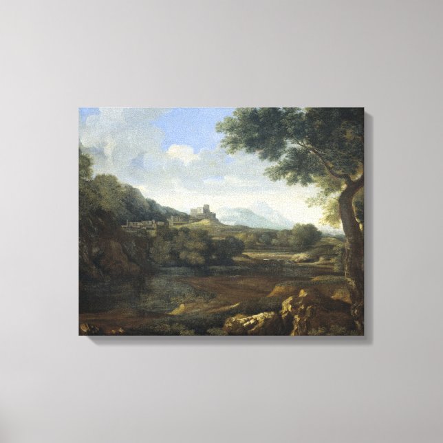 Lienzo Paisaje, Gaspard Dughet, 1640 - 1645 (Anverso)