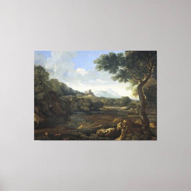 Lienzo Paisaje, Gaspard Dughet, 1640 - 1645 (Anverso)