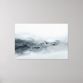 Lienzo Paisaje gris plateado abstracto moderno minimalist