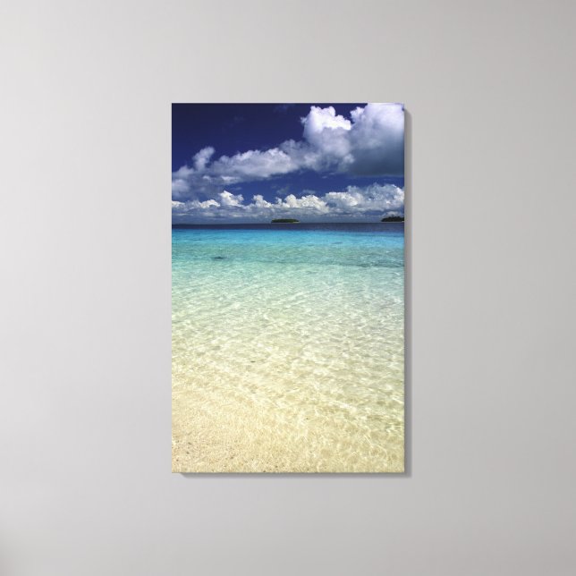 Lienzo Paisaje insular, isla Vava'u, Tonga (Anverso)