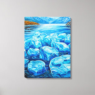 Lienzo Paisaje invernal