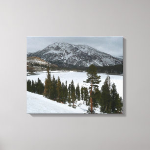 Lienzo Paisaje invernal Snowy Ellery Lake California