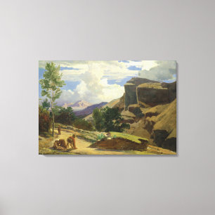 Lienzo Paisaje italiano