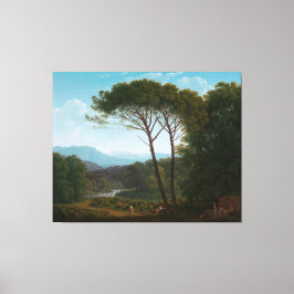 Lienzo Paisaje Italiano con Pinos, Hendrik Voogd, 17