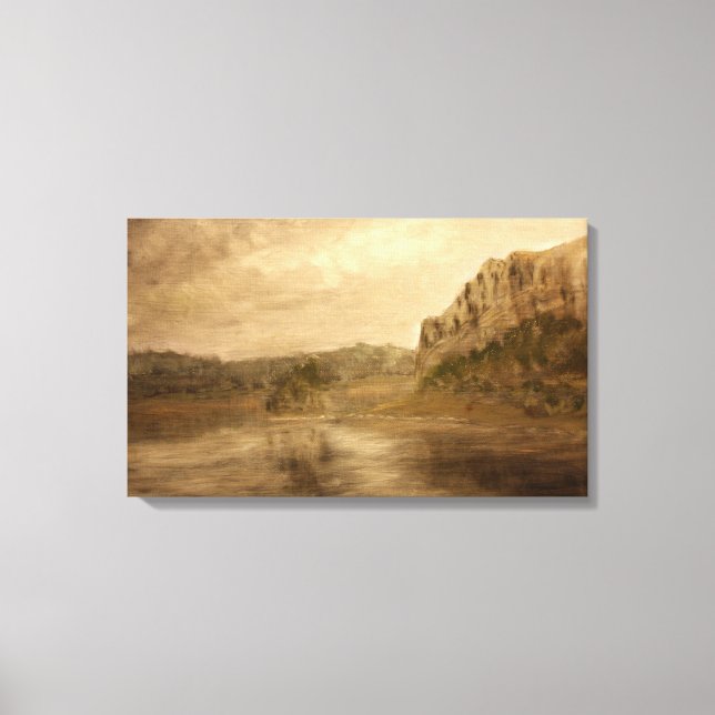 Lienzo Paisaje Lakeside (Anverso)